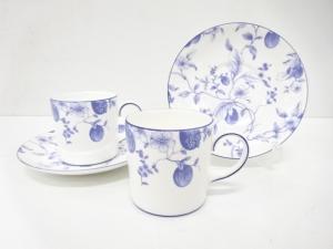WEDGWOOD　ウェッジウッド　ブループラム　モカカップ＆ソーサーペア　洋食器